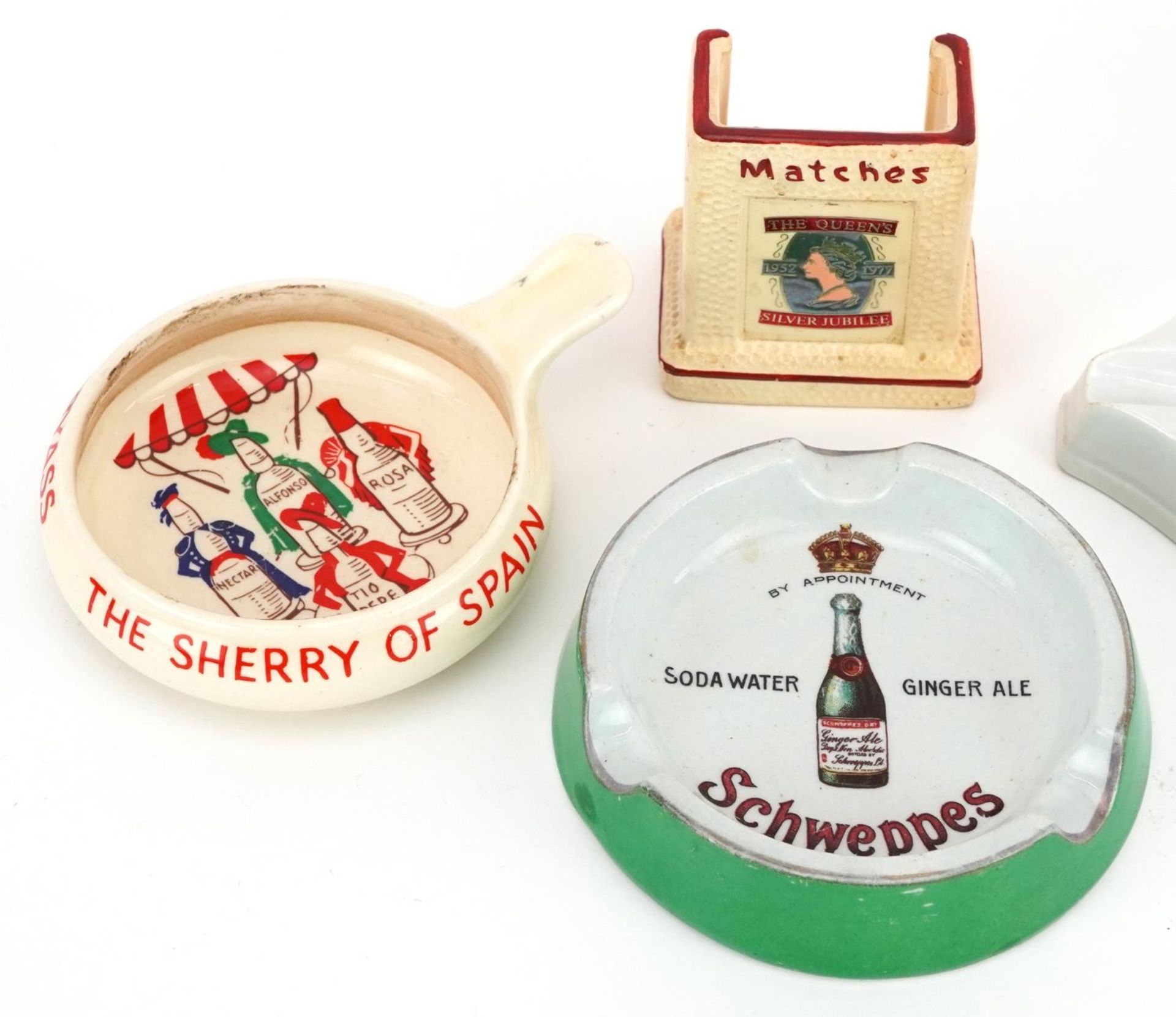 Smoking and advertising collectables comprising an Empire works Schweppes ashtray, Mercedes - Bild 2 aus 5