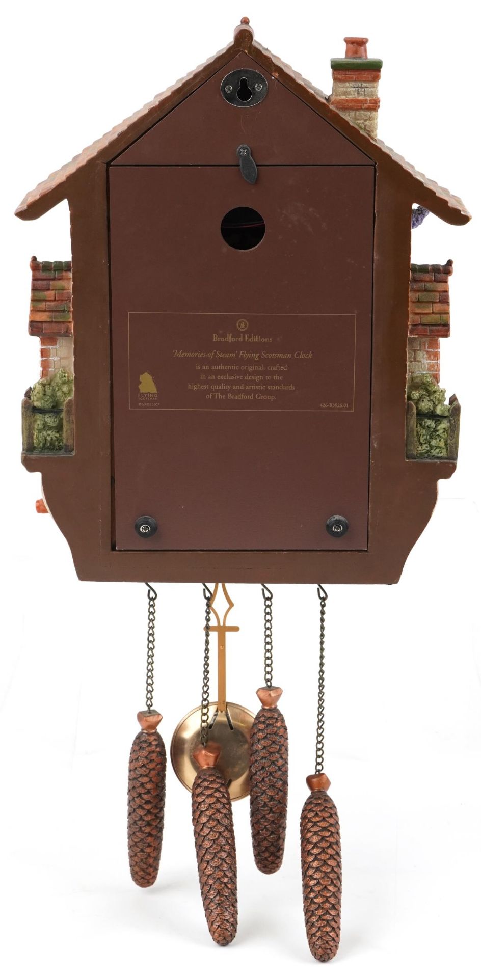 Bradford Edition Memories of Steam Flying Scotsman cuckoo clock, 31.5cm high - Image 2 of 4