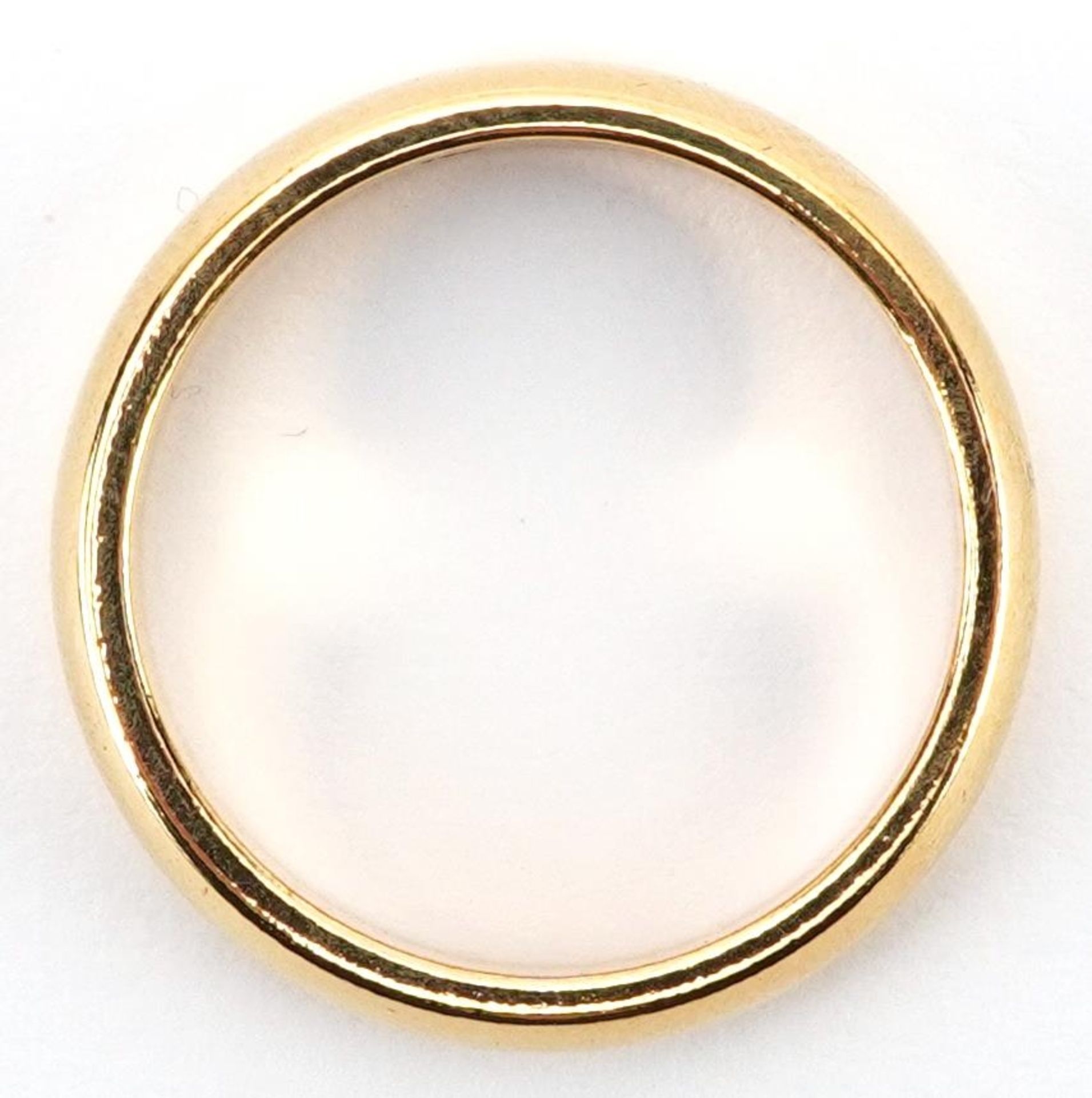 18K gold wedding band, size R, 3.1g - Image 3 of 5