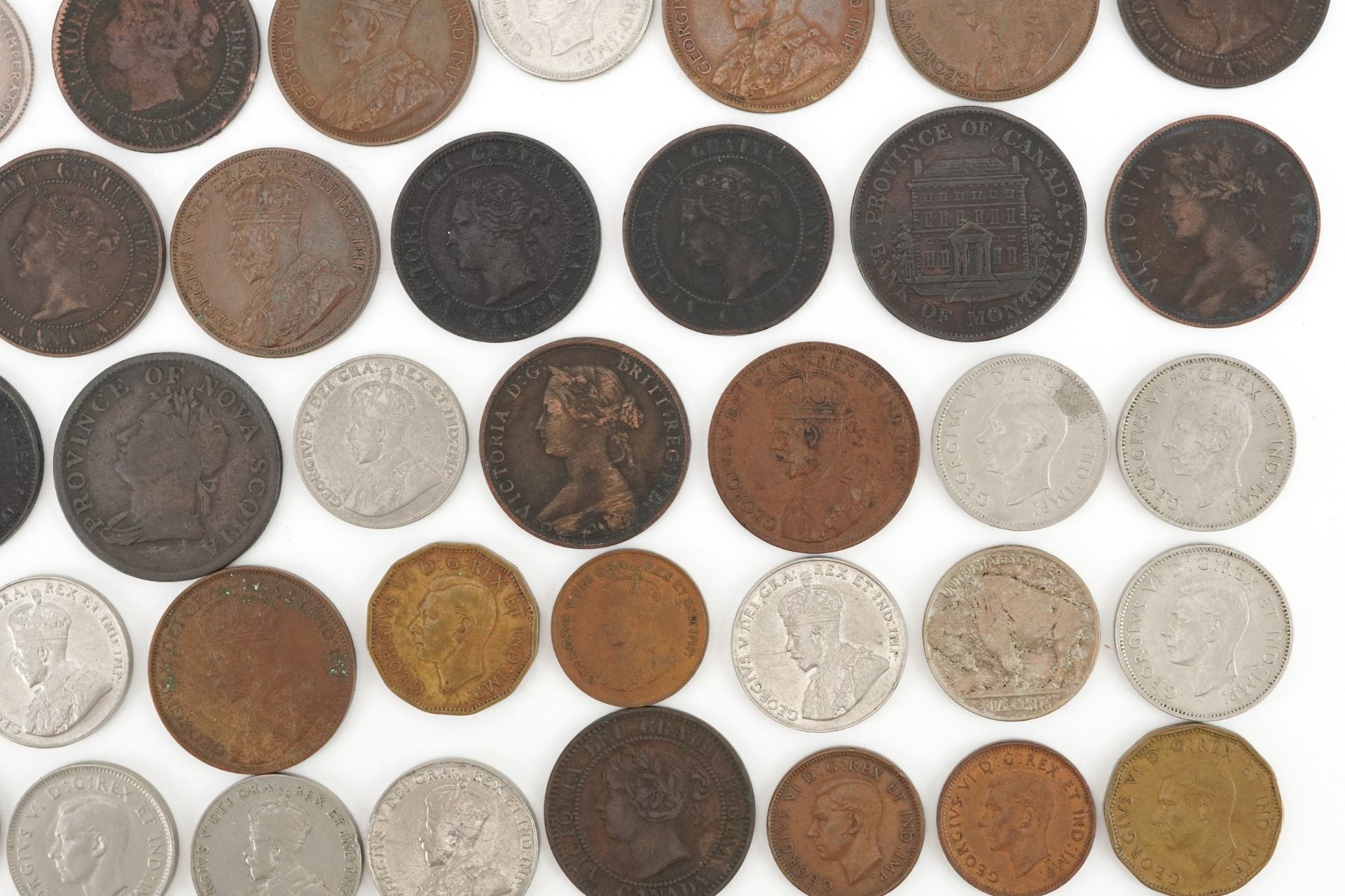 Early 19th century and later Canadian coinage and tokens including Nova Scotia one penny tokens, - Image 17 of 20