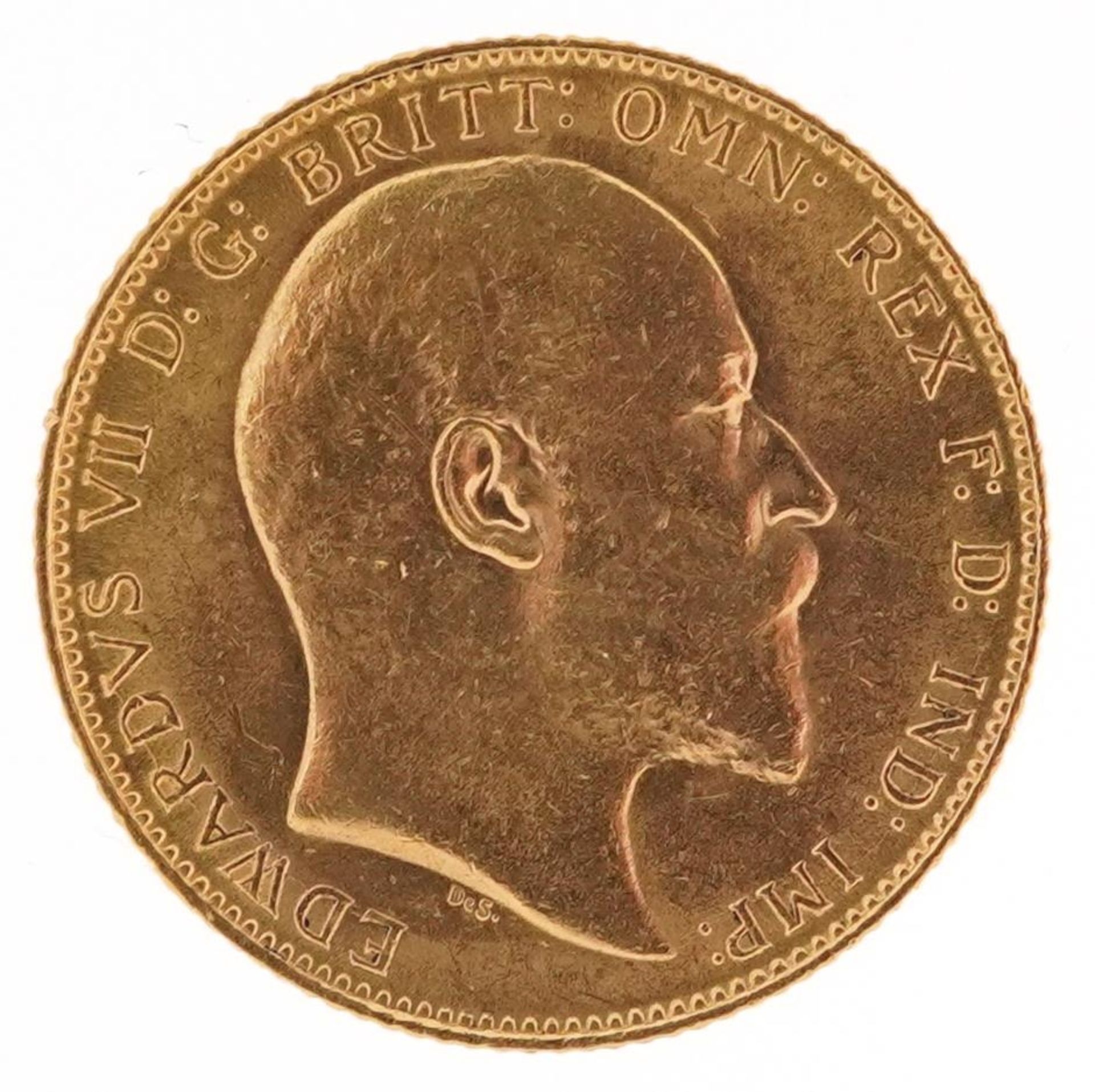 Edward VII 1907 gold sovereign - Image 2 of 3