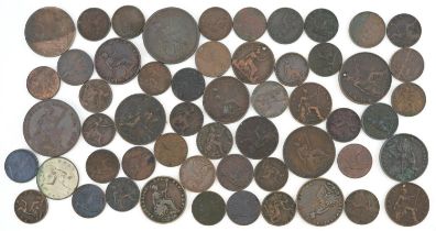William IV and later British copper coinage including pennies, half pennies and farthings