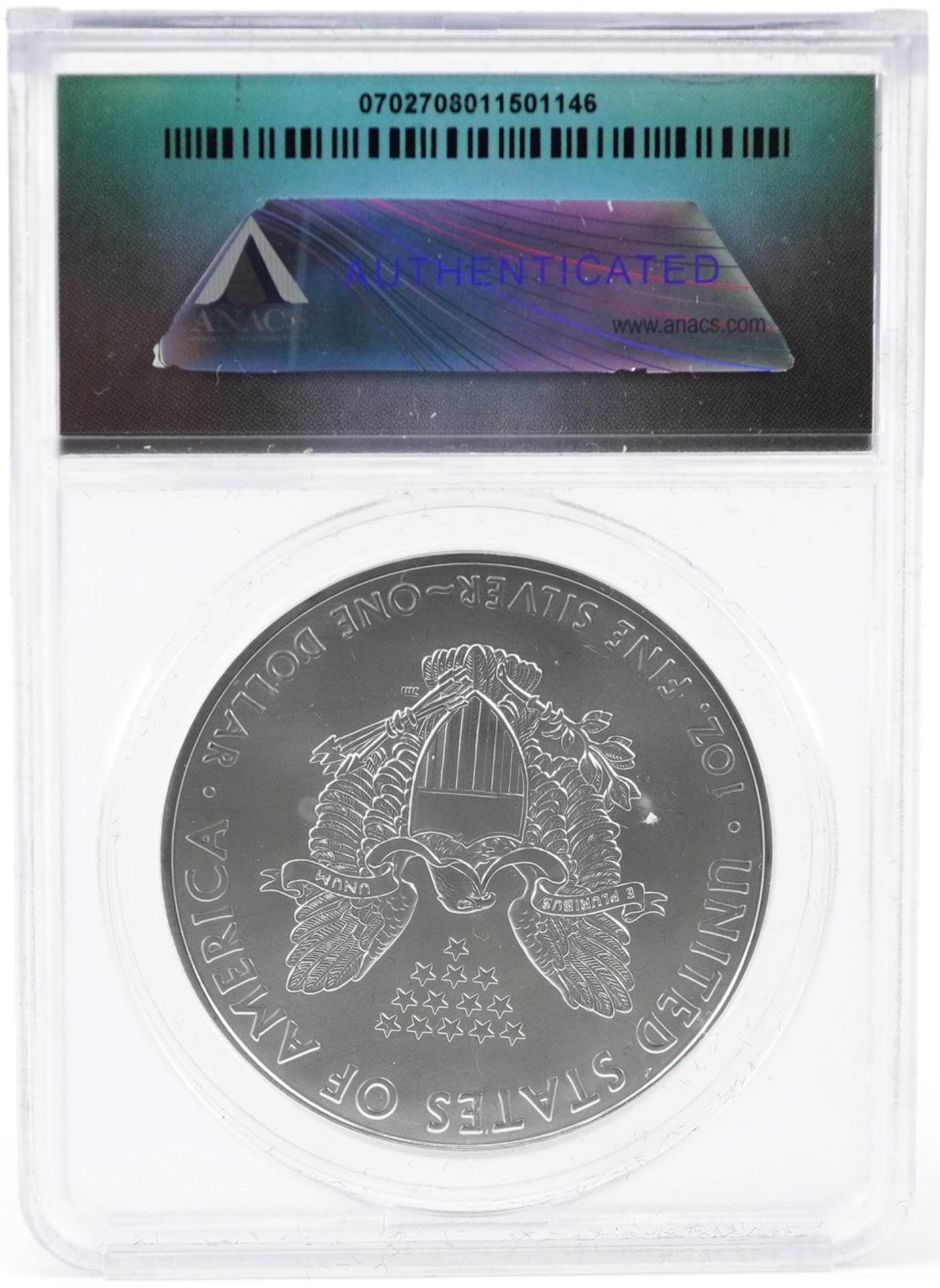 United states of America 2020 Liberty emergency silver Eagle struck out of Philadelphia Mint with - Image 2 of 4