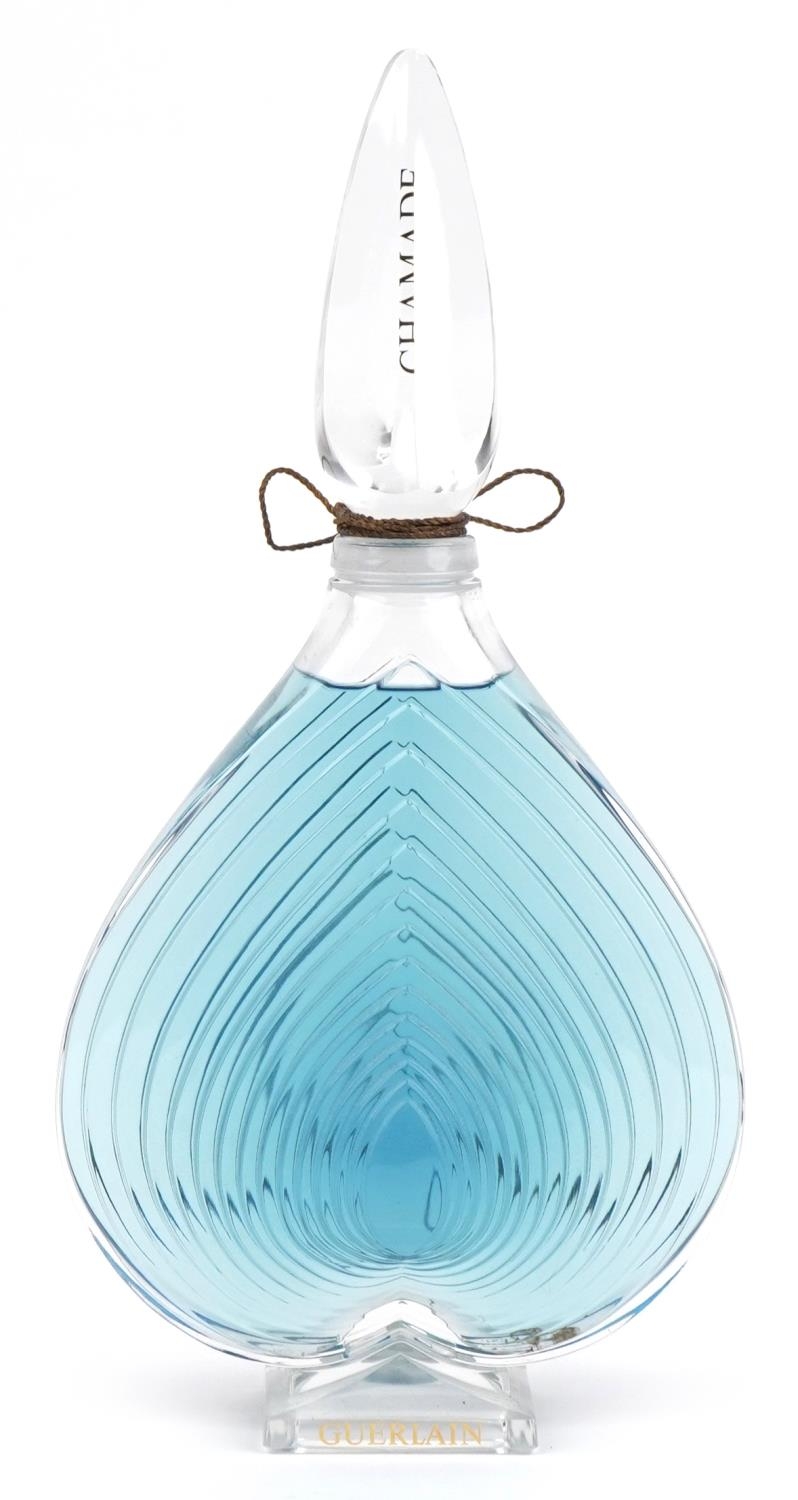 Large Guerlain Chamade shop dummy display scent bottle, 49cm high