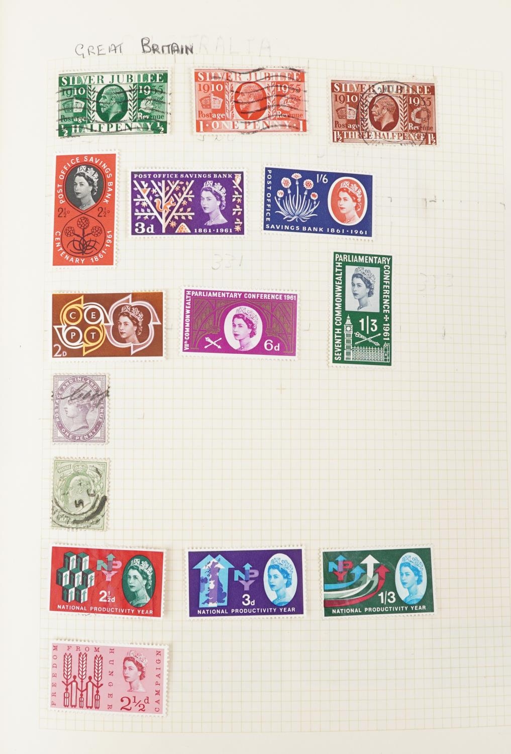Collection of British and world stamps arranged in two albums including China - Image 9 of 13