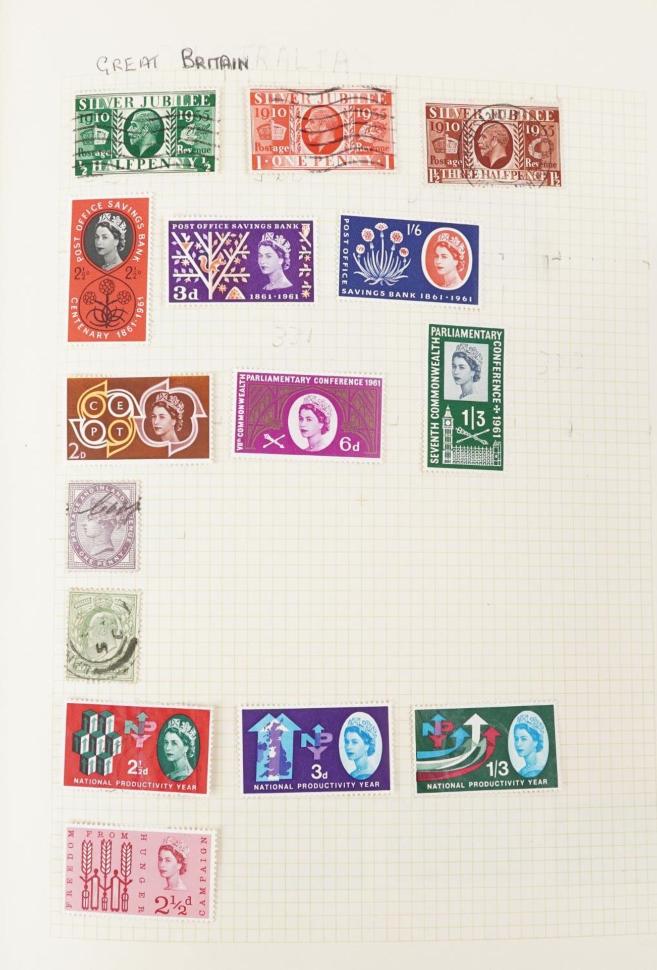 Collection of British and world stamps arranged in two albums including China - Bild 9 aus 13