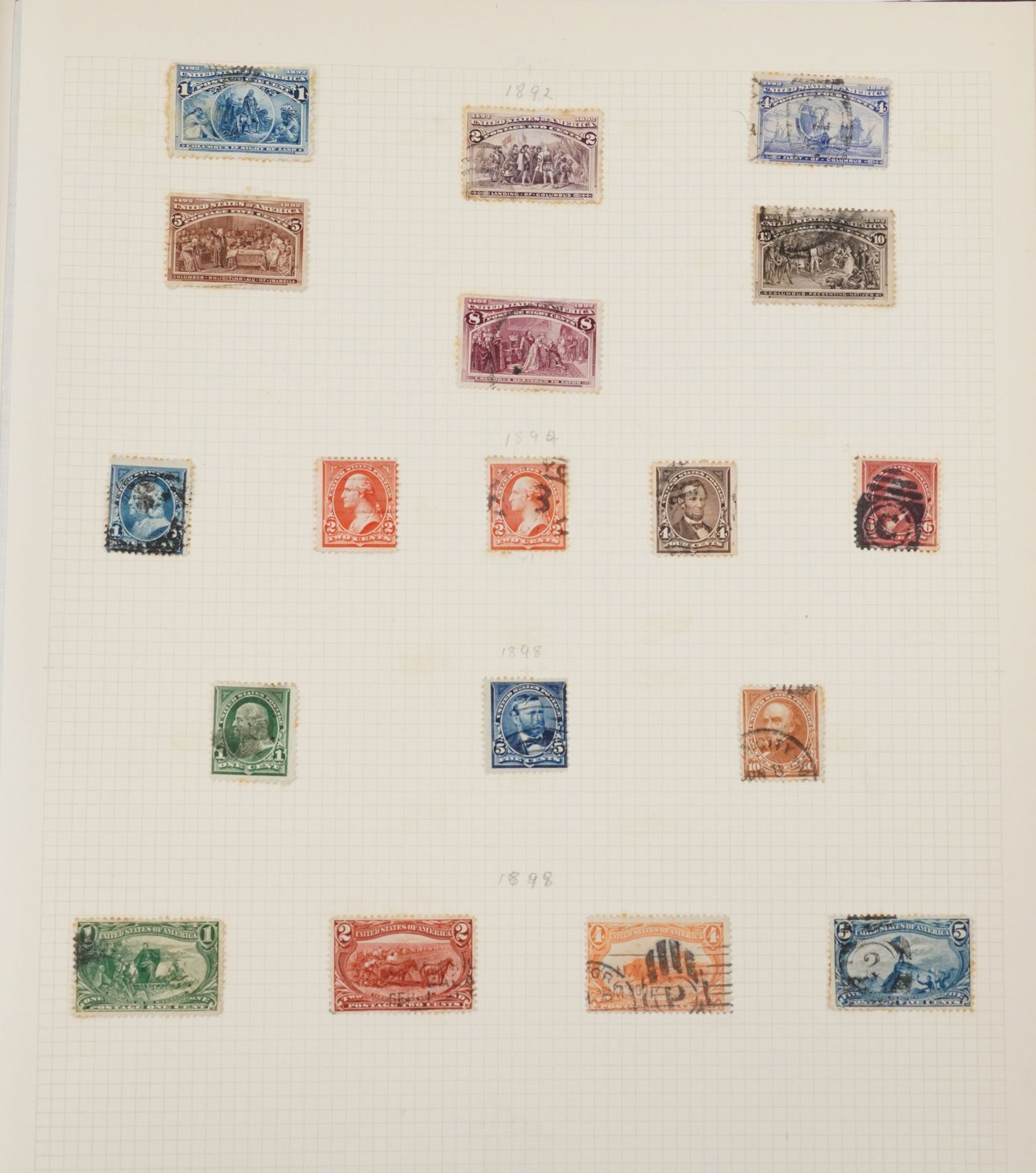 19th century and later world stamps arranged in two stock books including Canada and United States - Image 6 of 11