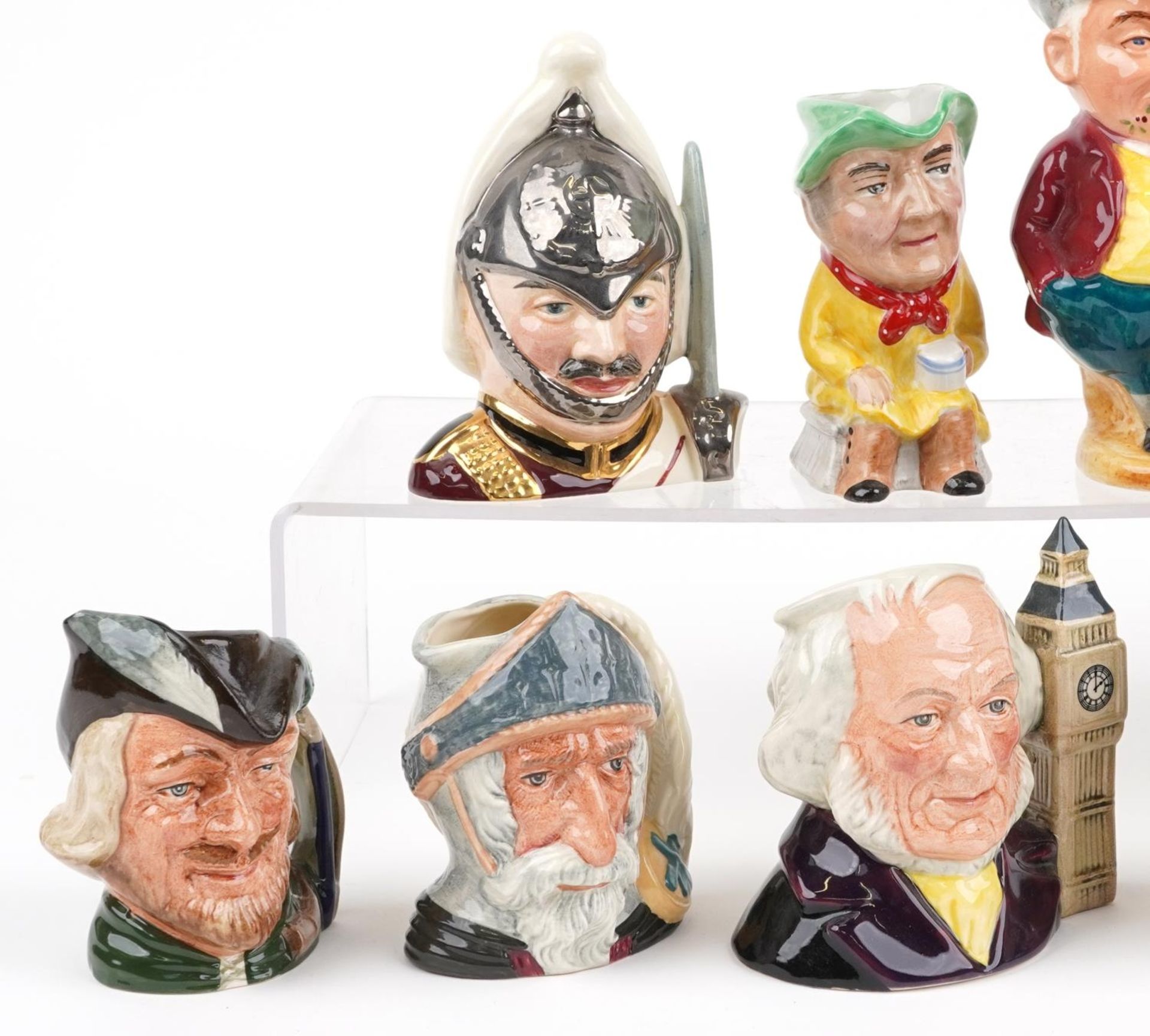 Thirteen collectable character jugs including Royal Doulton, Tony Wood and Burlington Ware, the - Bild 2 aus 4