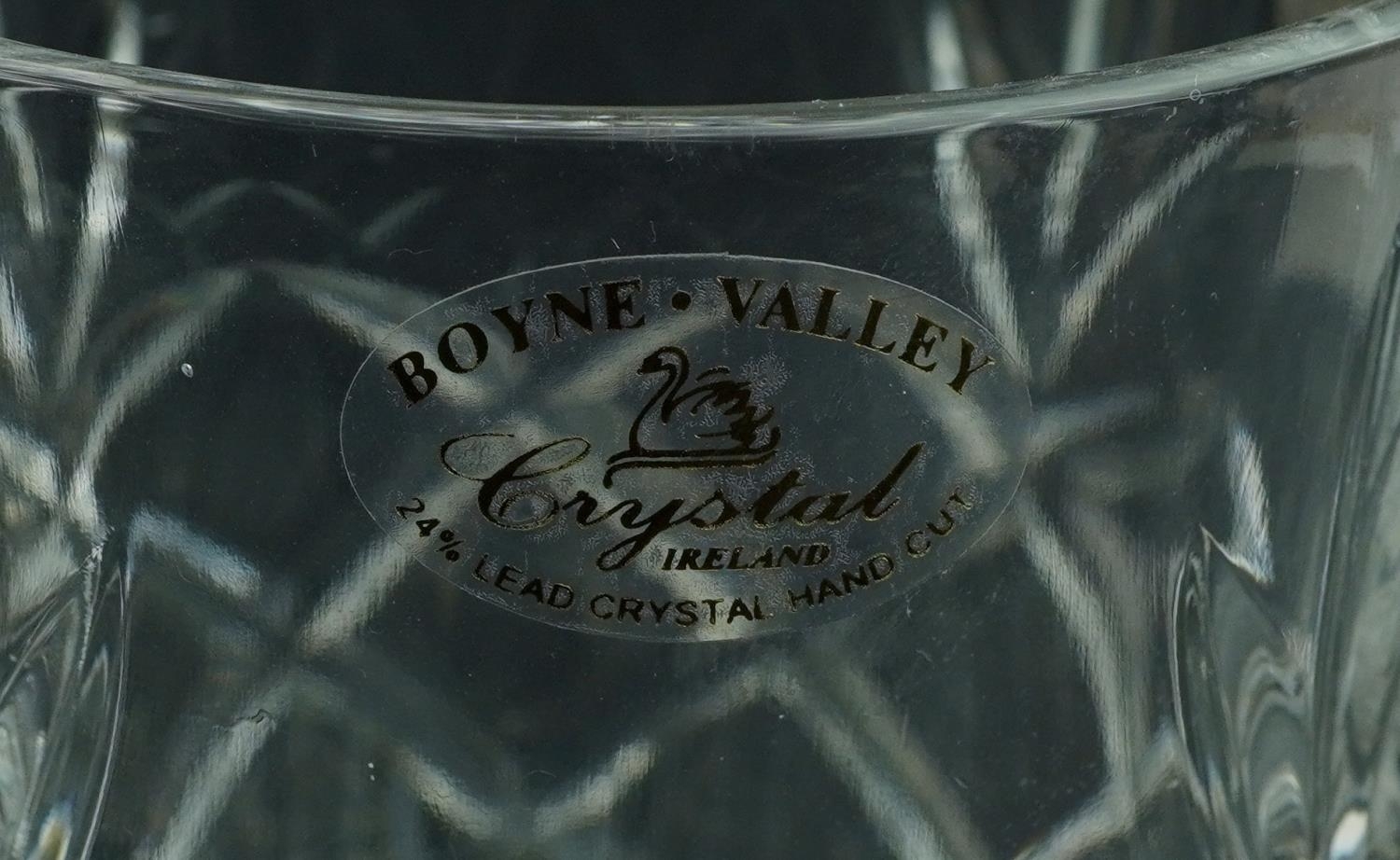 Glassware including Boyne Valley tumblers, three decanters and set of six Champagne flutes, the - Image 6 of 6
