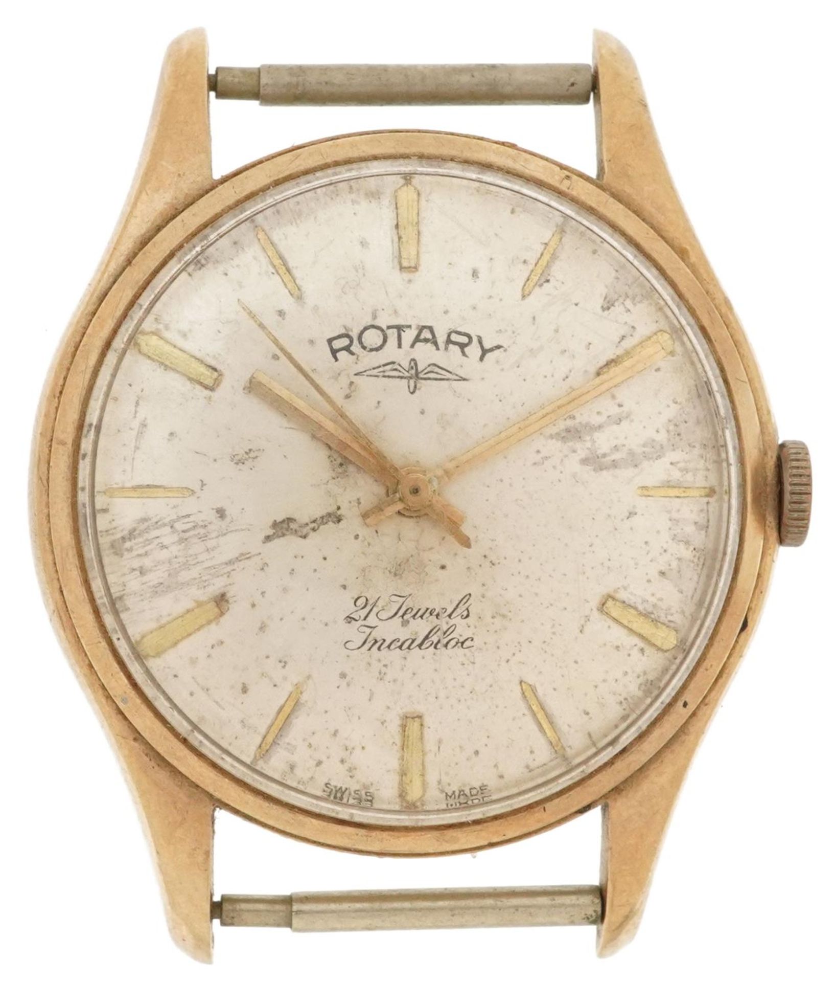 Rotary, gentlemen's 9ct gold manual wind wristwatch, 33mm in diameter, 24.8g