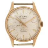 Rotary, gentlemen's 9ct gold manual wind wristwatch, 33mm in diameter, 24.8g