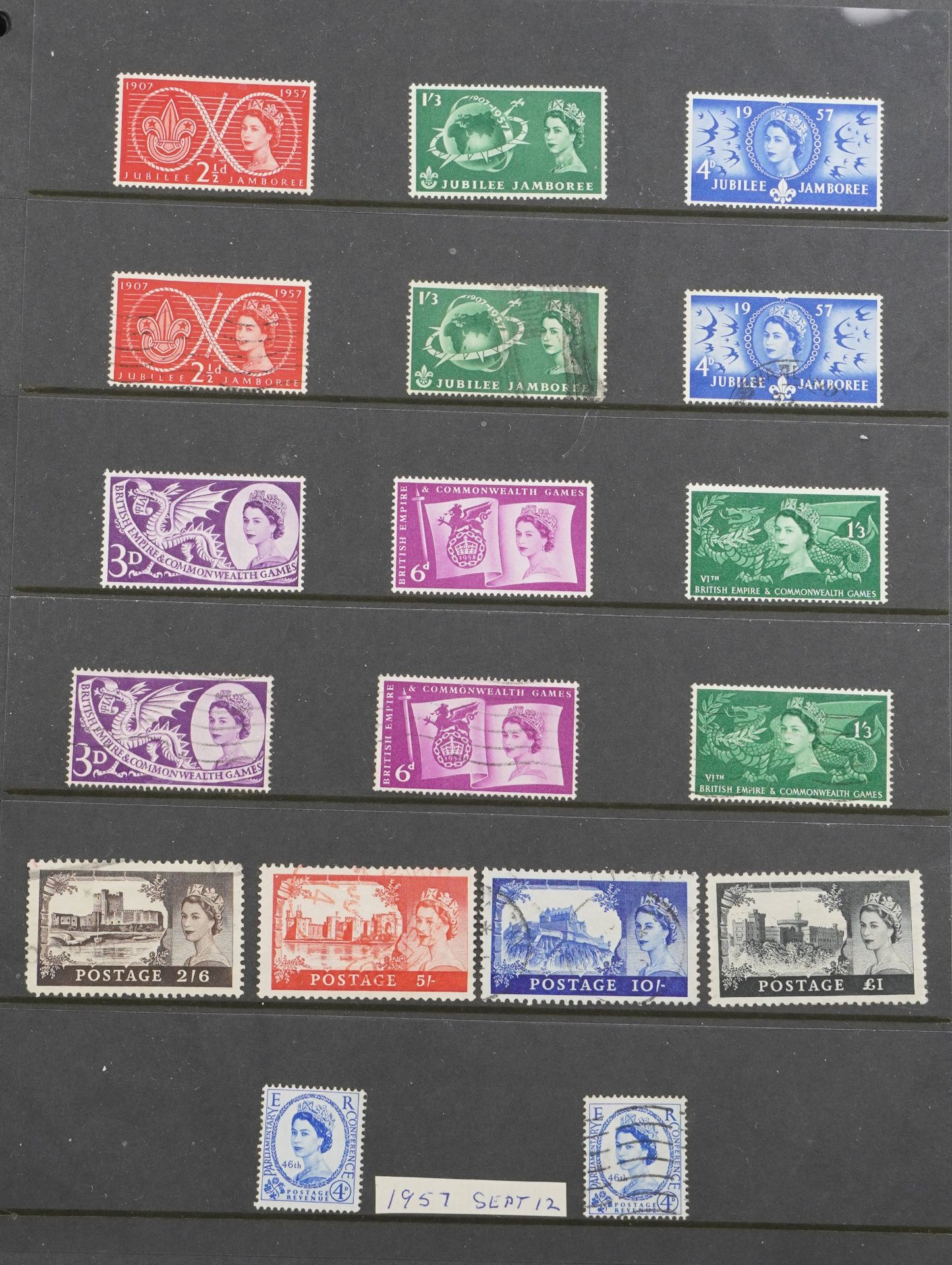 Victorian and later British stamps arranged in a stock book including Army Official, Government - Bild 11 aus 12