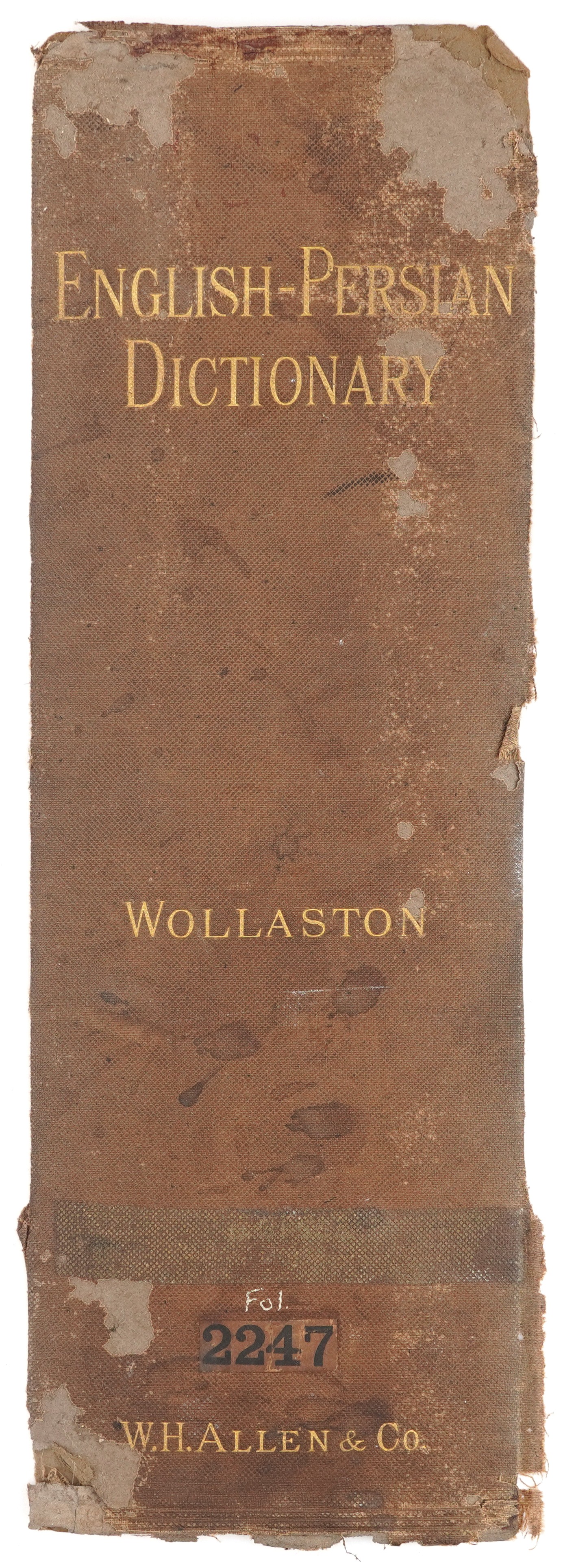 English-Persian Dictionary, 19th century hardback book by Arthur N Woolaston, published London W H - Image 3 of 5