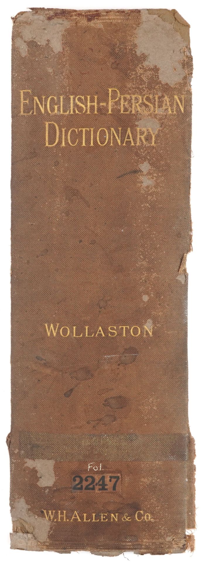 English-Persian Dictionary, 19th century hardback book by Arthur N Woolaston, published London W H - Bild 3 aus 5