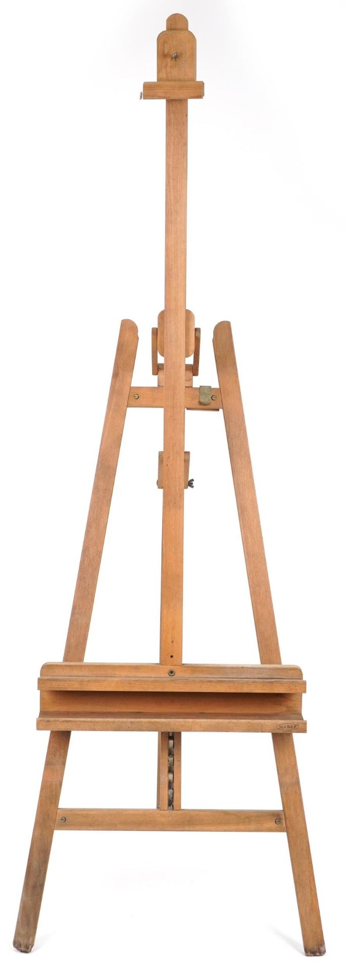 Vintage Mabef lightwood floor standing artist's easel, 188cm high - Image 2 of 4