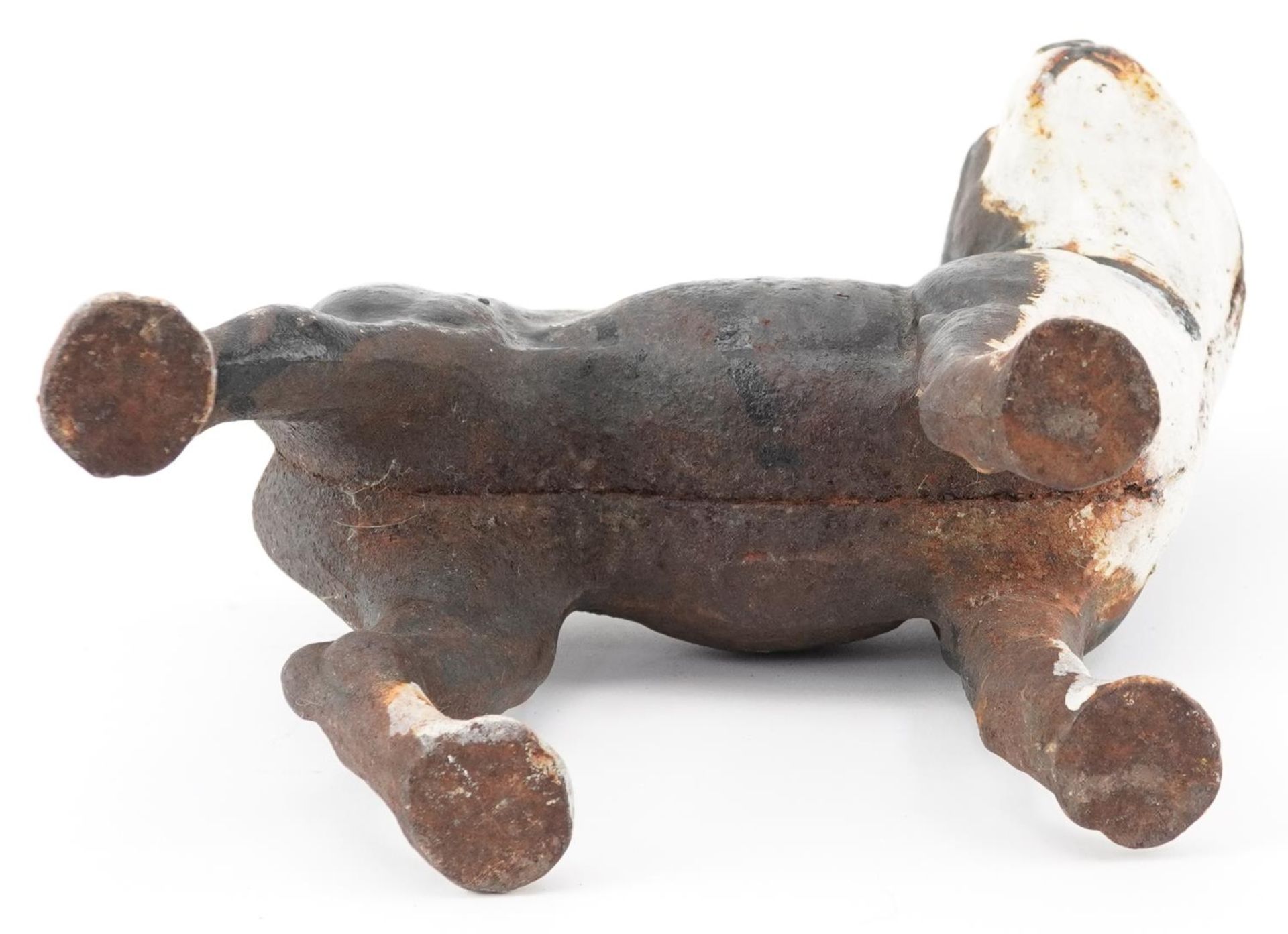 Painted cast iron French Bulldog, 25cm in length - Bild 3 aus 3