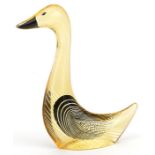 Attributed to Abraham Palatnik, Brazilian mid century Lucite duck, 10cm high