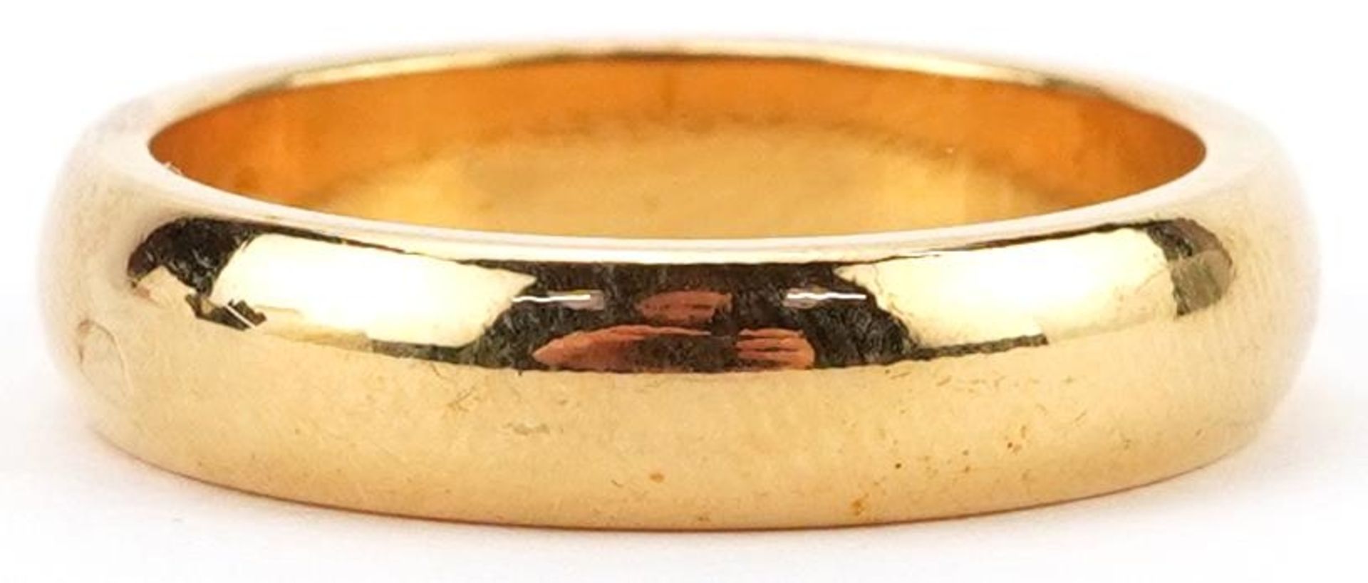 18K gold wedding band, size M/N, 3.8g - Image 2 of 4