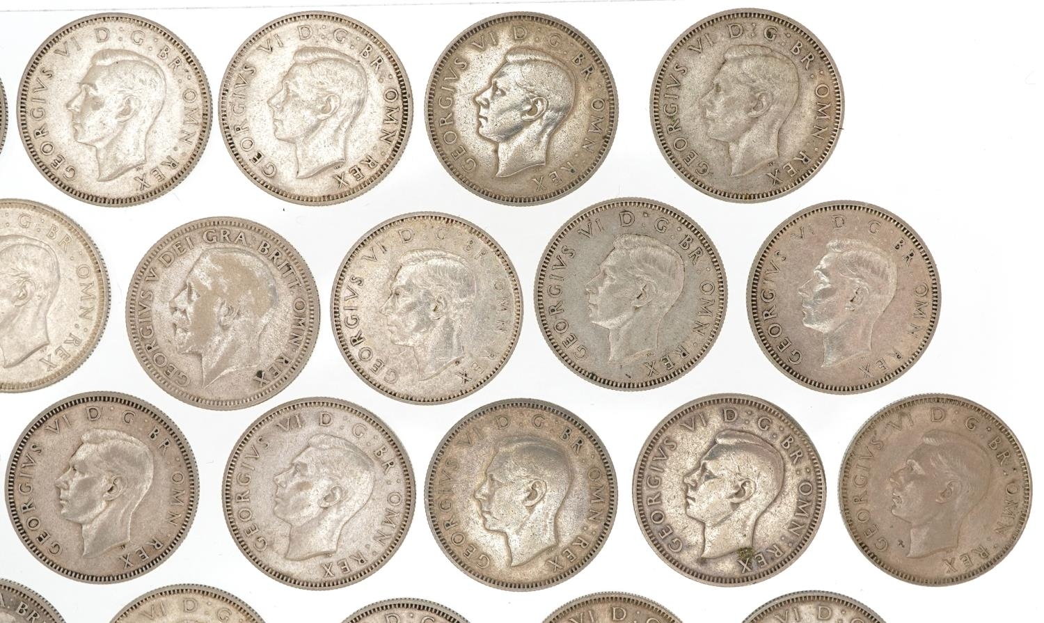 Thirty eight George V and George VI shillings, various dates - Image 8 of 10