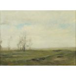 Henry George Moon - Rural landscape, 19th century English school oil on board, inscribed verso,