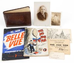 Sporting interest Bellevue Speedway memorabilia relating to E O Spence Director and General