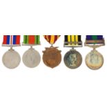 British military World War II and later Dunkirk five medal group including Elizabeth II Africa