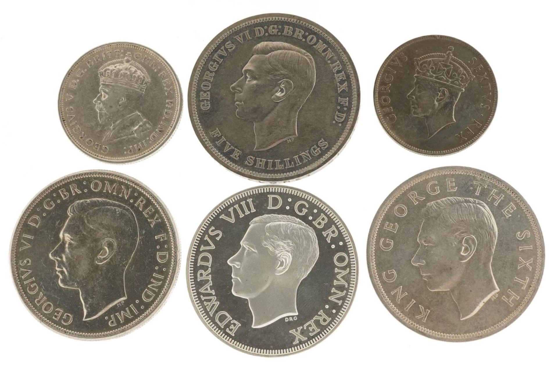 British and continental coinage, some silver including Edward VIII 1937 Rhodesian five shillings, - Bild 2 aus 2