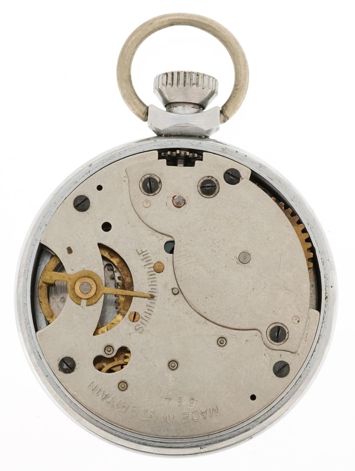 Vintage Dan Dare The Eagle open face pocket watch with moving arm and subsidiary dial, the - Image 3 of 3