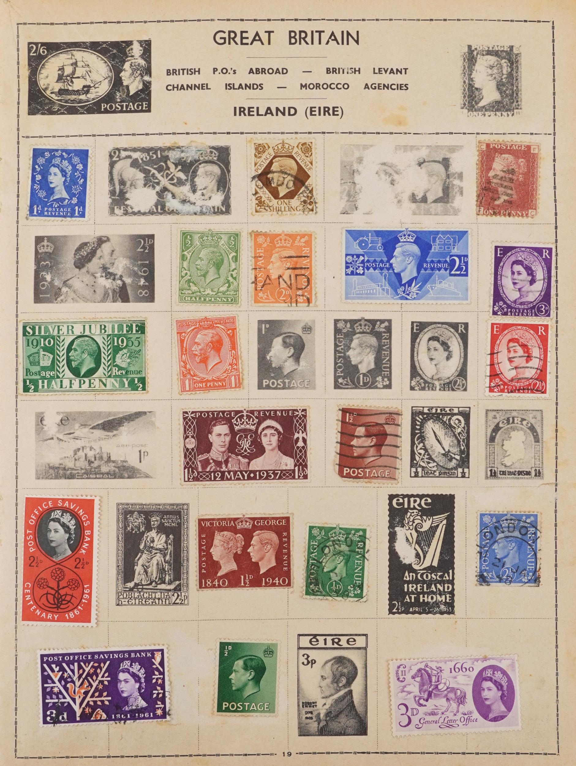 Extensive collection of British and world stamps, predominantly arranged on sheets, including China - Image 8 of 14