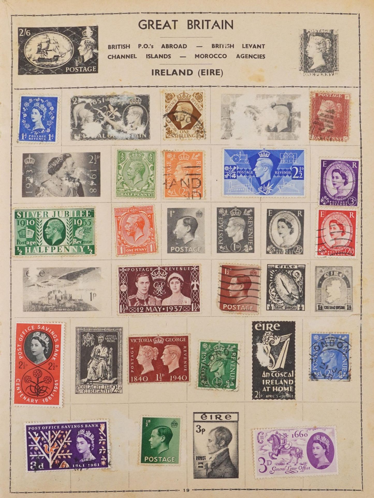 Extensive collection of British and world stamps, predominantly arranged on sheets, including China - Bild 8 aus 14