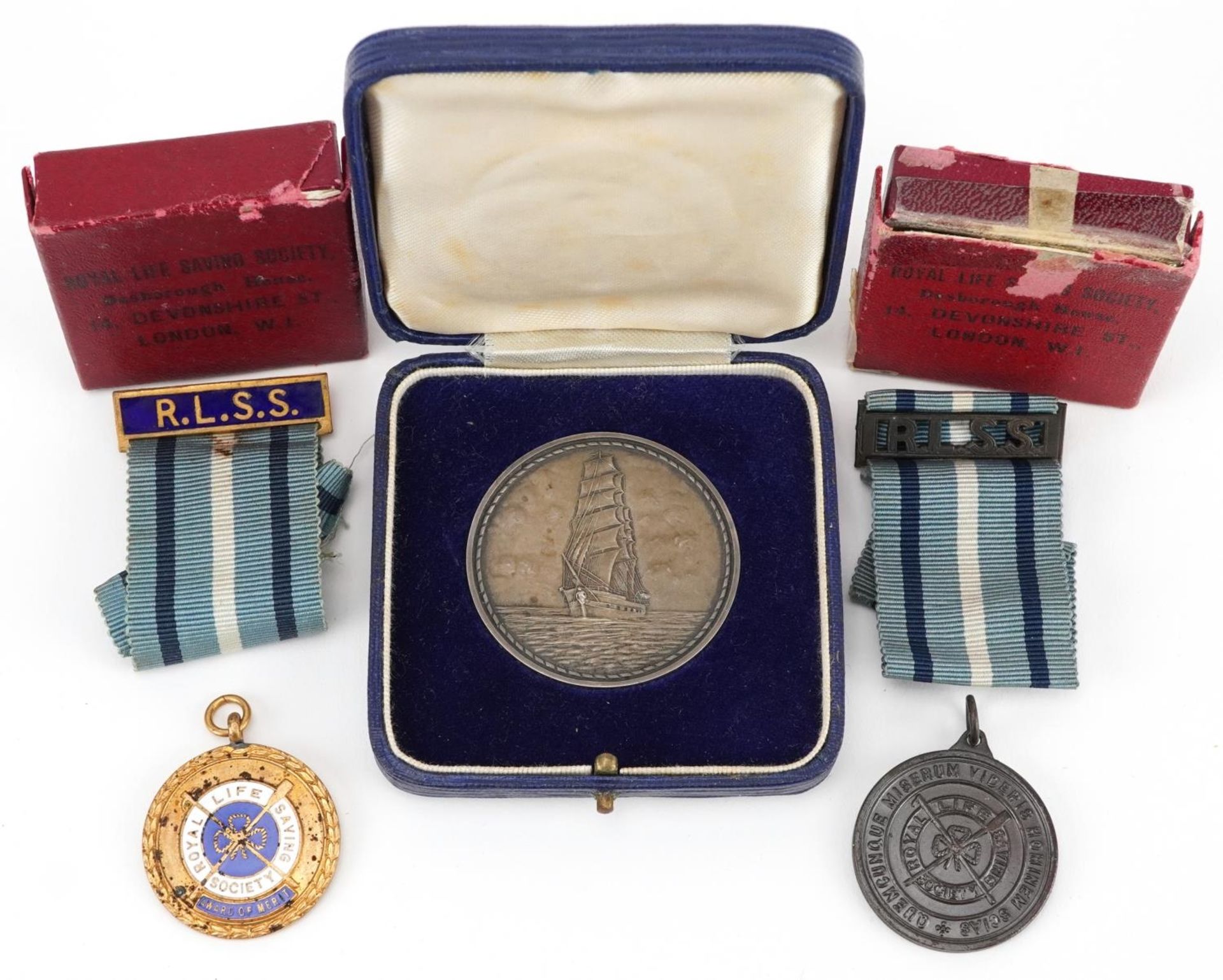 Medallions and medals relating to Chief Cadet Captain John Herbert Baxter comprising a Pangbourne - Image 2 of 5