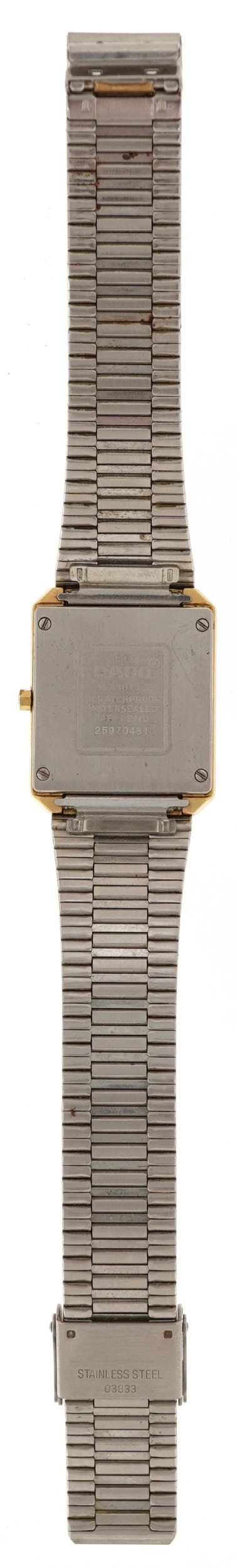 Rado, ladies Rado Diastar quartz wristwatch with mirrored bezel, the case numbered 25970481, 25mm - Image 3 of 5