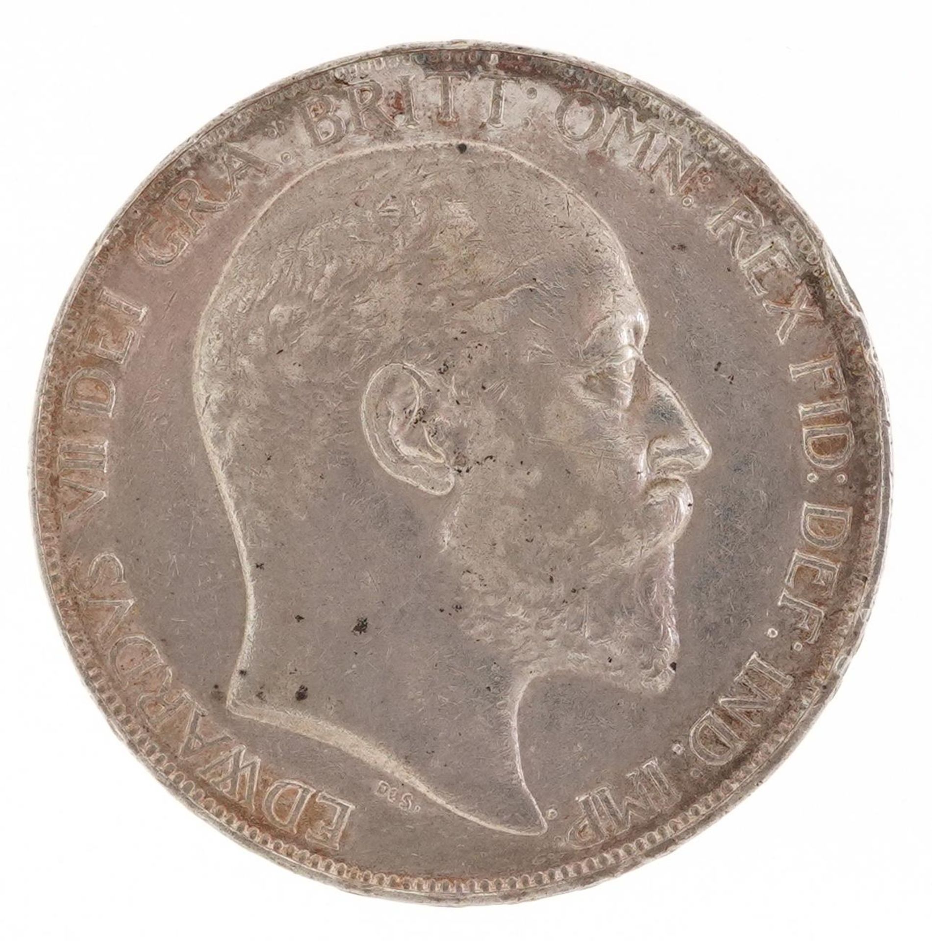 Edward VII 1902 silver crown - Image 2 of 3