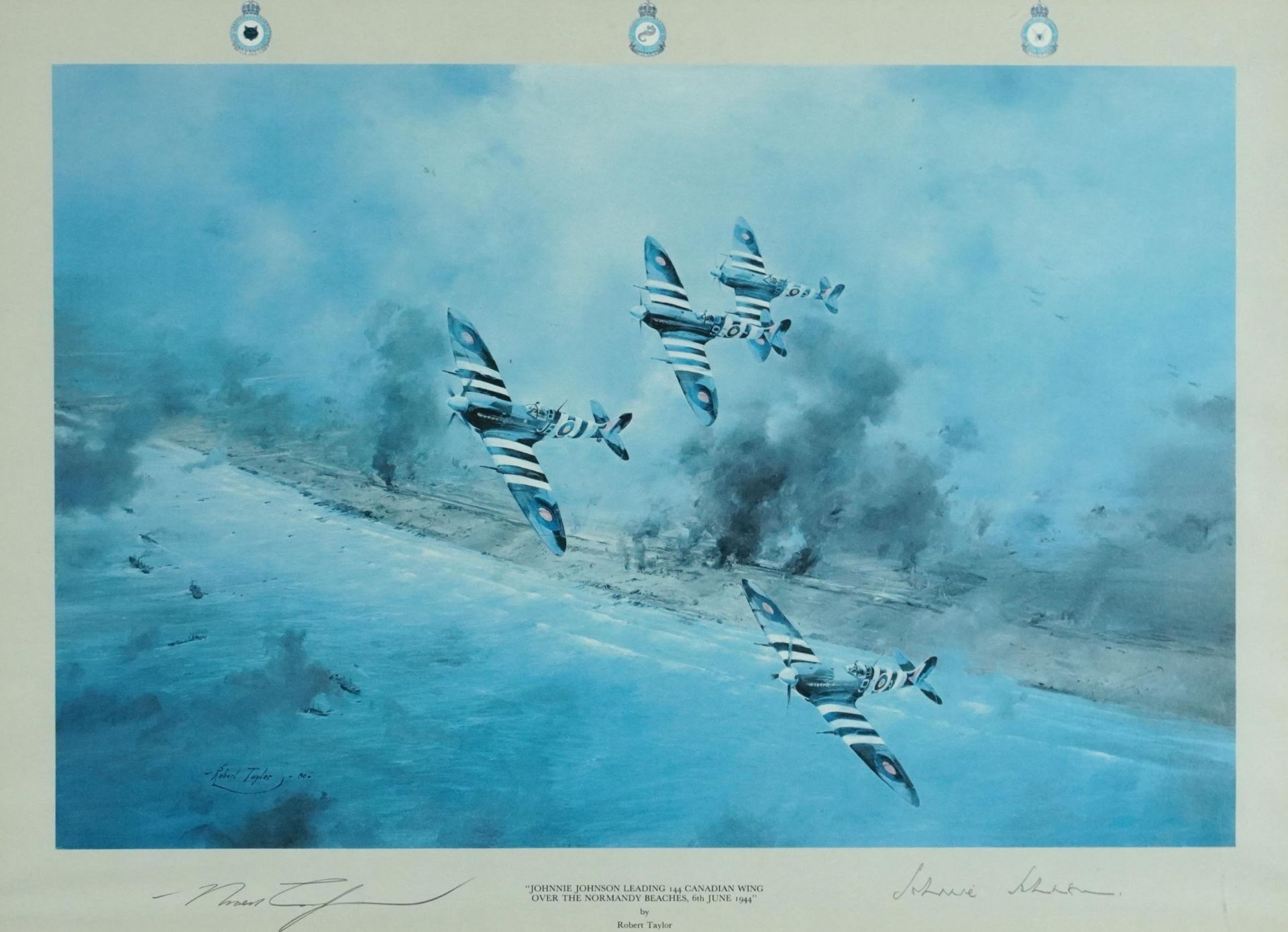 Robert Taylor - Johnny Johnson leading 144 Canadian Wing over the Normandy Beaches, military