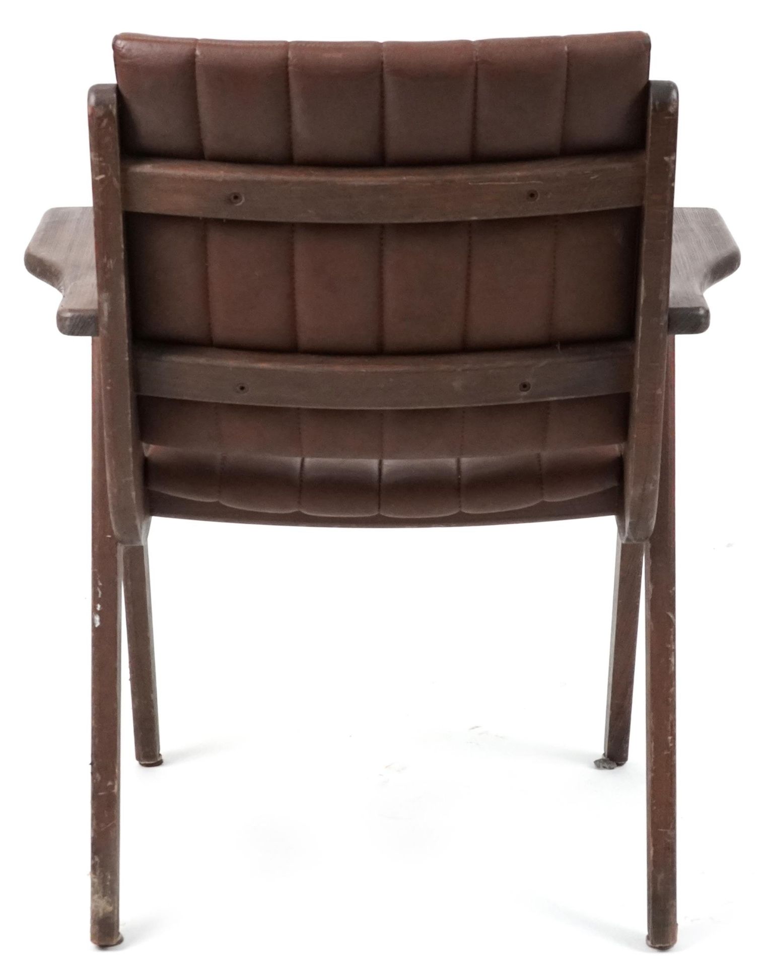 Autoban, stained teak slice chair, 81cm high - Image 4 of 5