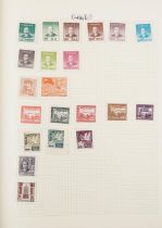 Collection of British and world stamps arranged in two albums including China