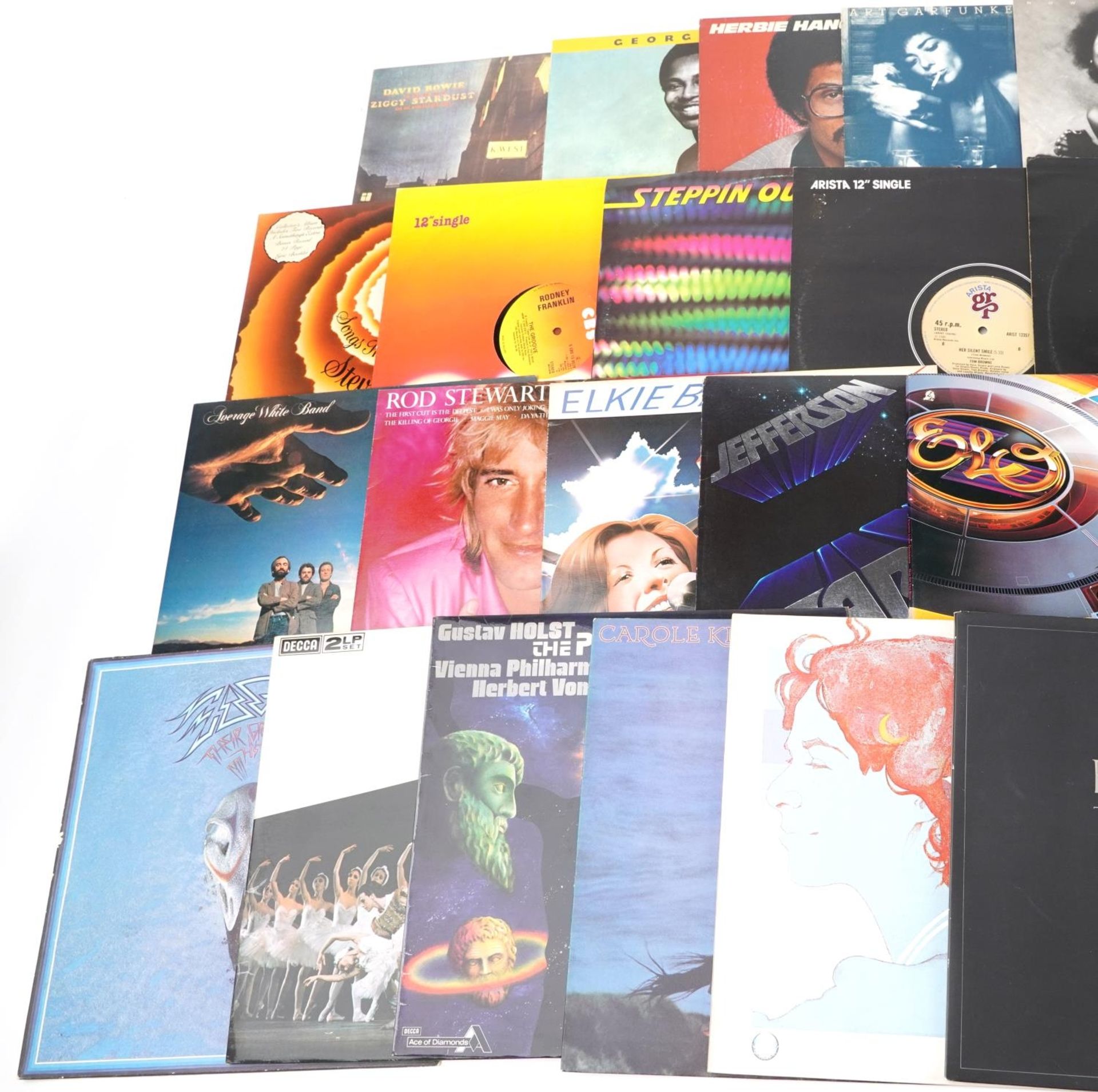Vinyl LP records including Frank Sinatra, Rod Stewart, David Bowie, Electric Light Orchestra and The - Image 2 of 4