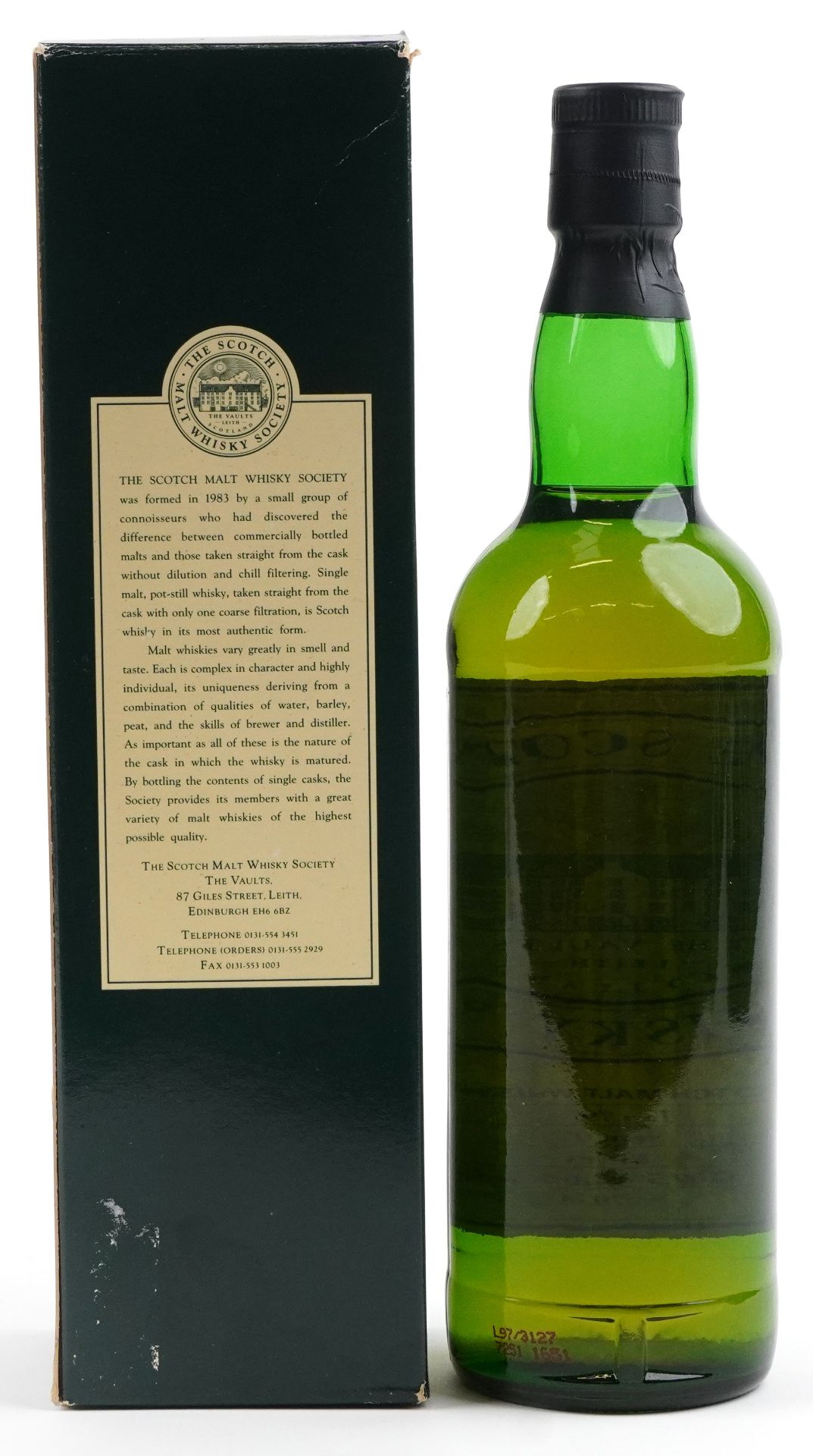 Bottle of Scotch Malt Whisky Society Single Cask 18 years old whisky with box, Society cask no 55.8, - Image 2 of 4