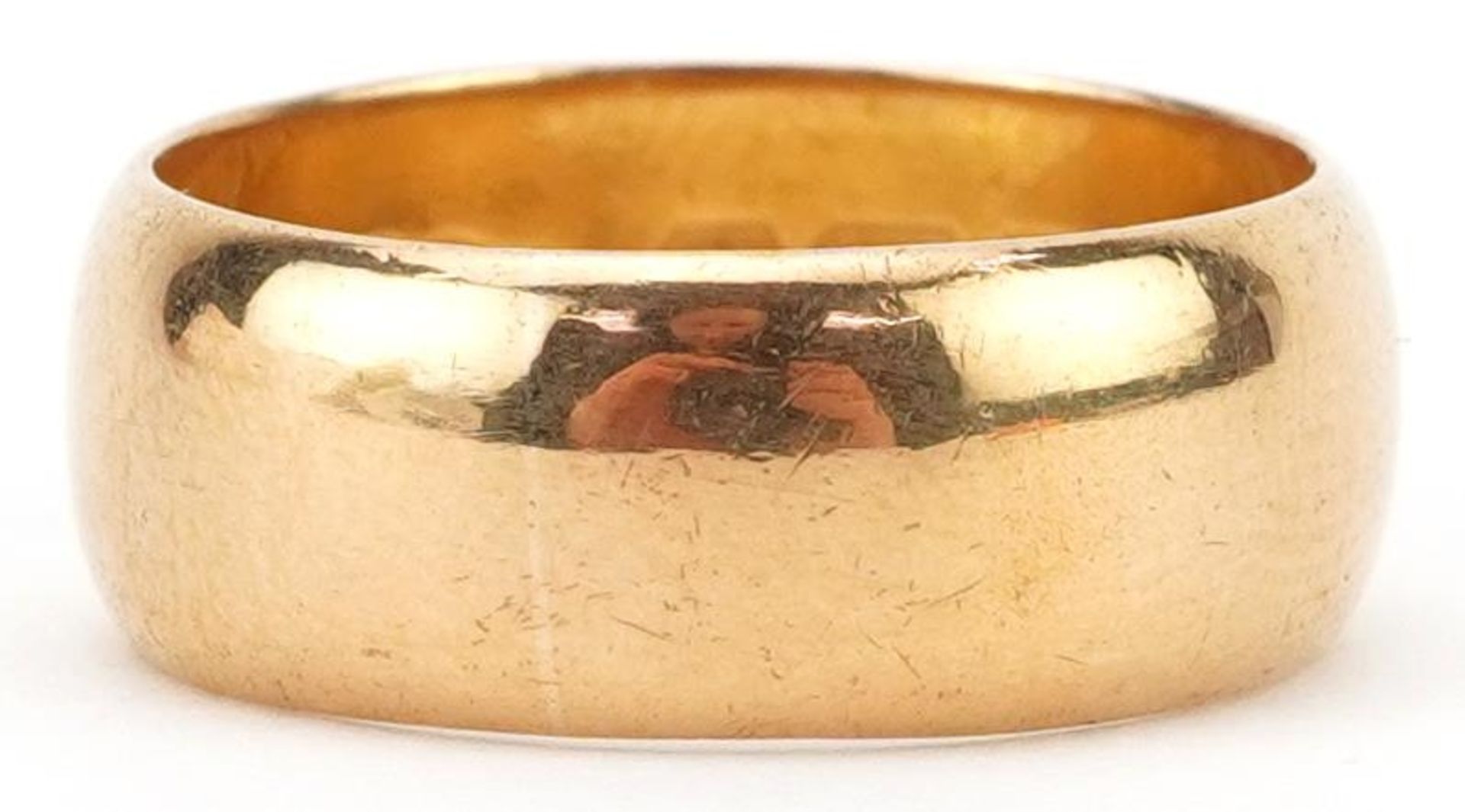 Edwardian 22ct gold wedding band, Birmingham 1908, size M, 7.0g - Image 2 of 4