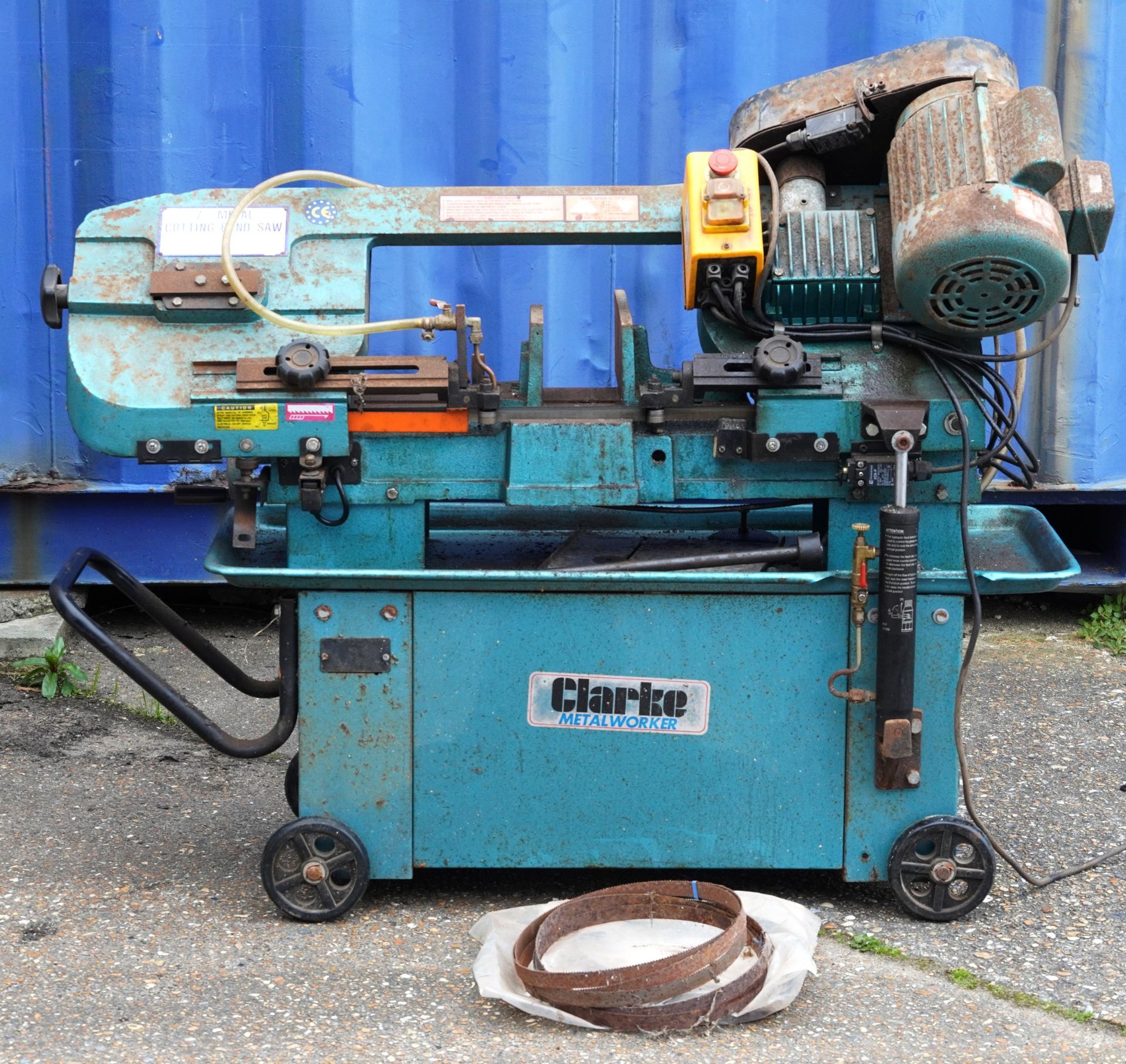 Clarke Seven inch metal cutting bandsaw, model CBS-7MH, serial number 9028160, 120cm wide - Image 2 of 3