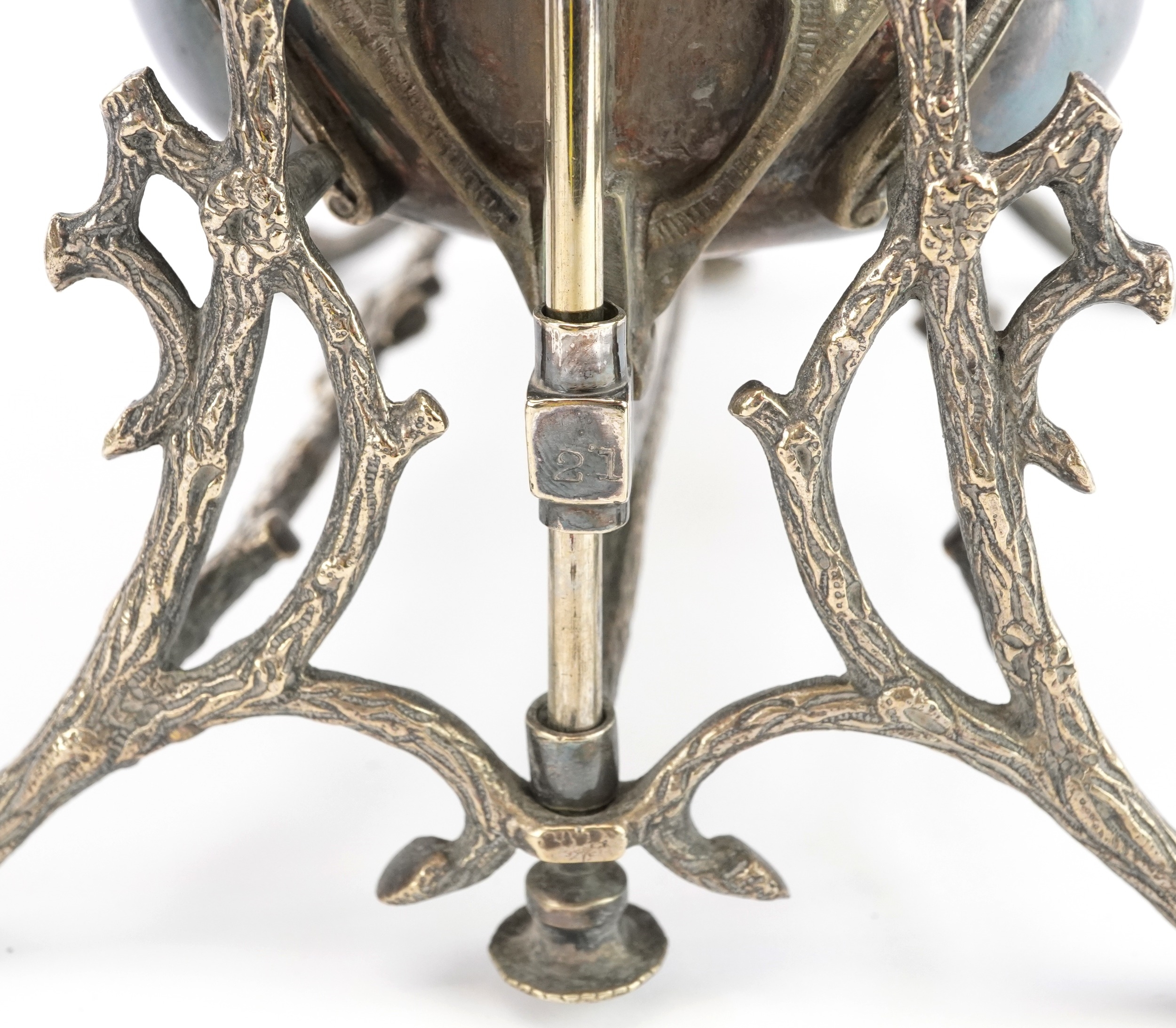 Mappin & Webb Princess silverplate warmer and a three branch silver plated candelabra, the largest - Image 7 of 7