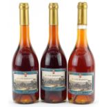 Three bottles of sporting interest London 2012 Olympic Tokaj wine Bottled in Your Honour by Doctor