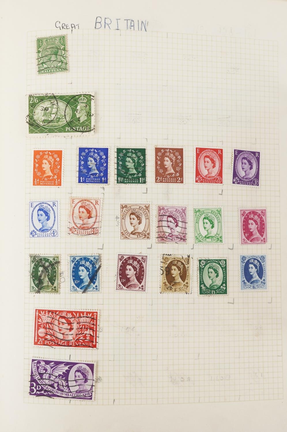 Collection of British and world stamps arranged in two albums including China - Image 6 of 13
