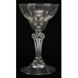 18th century pedestal sweetmeat glass, 18cm high