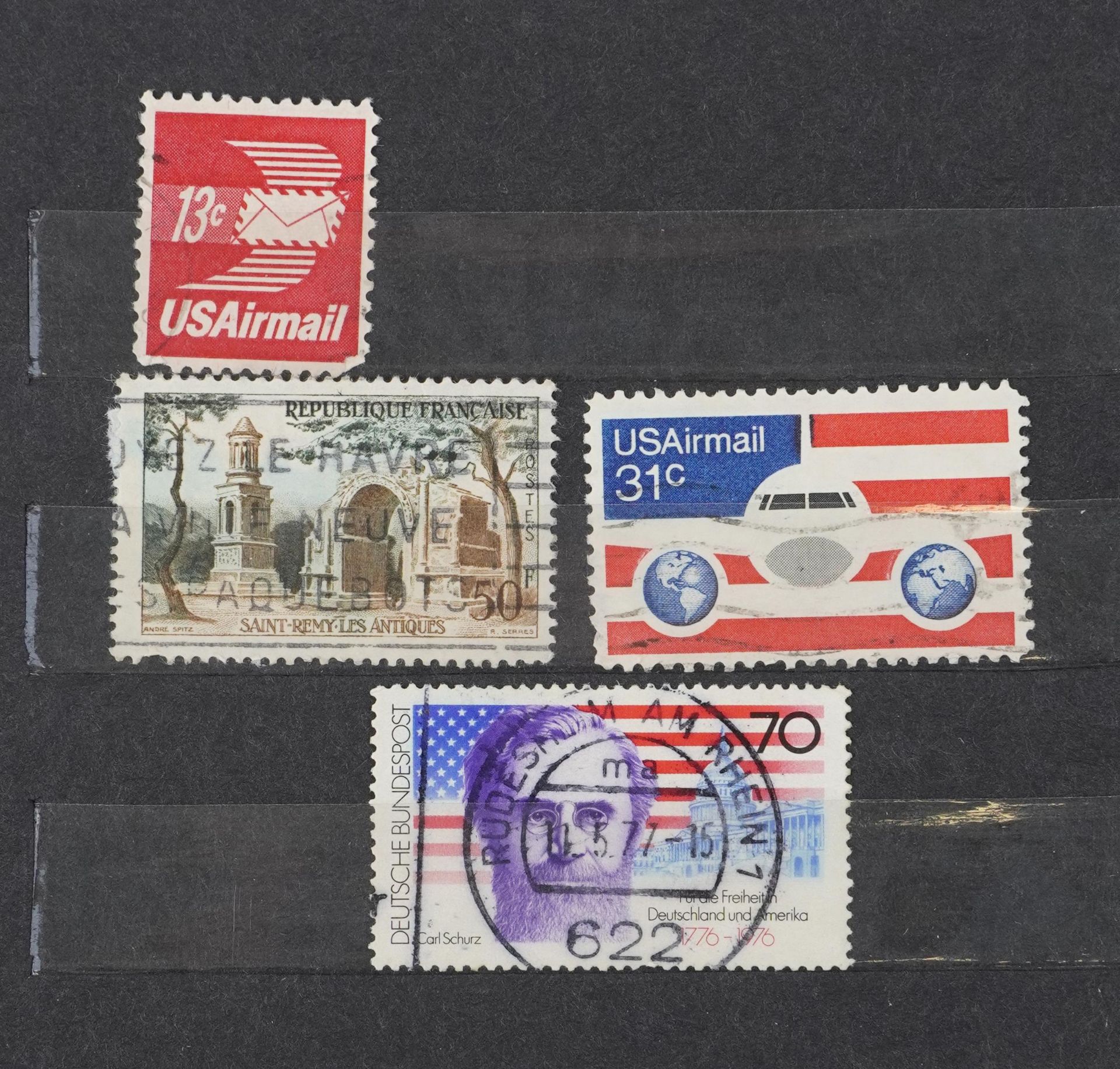 Collection of predominantly European stamps arranged in four albums or stock books - Bild 2 aus 8