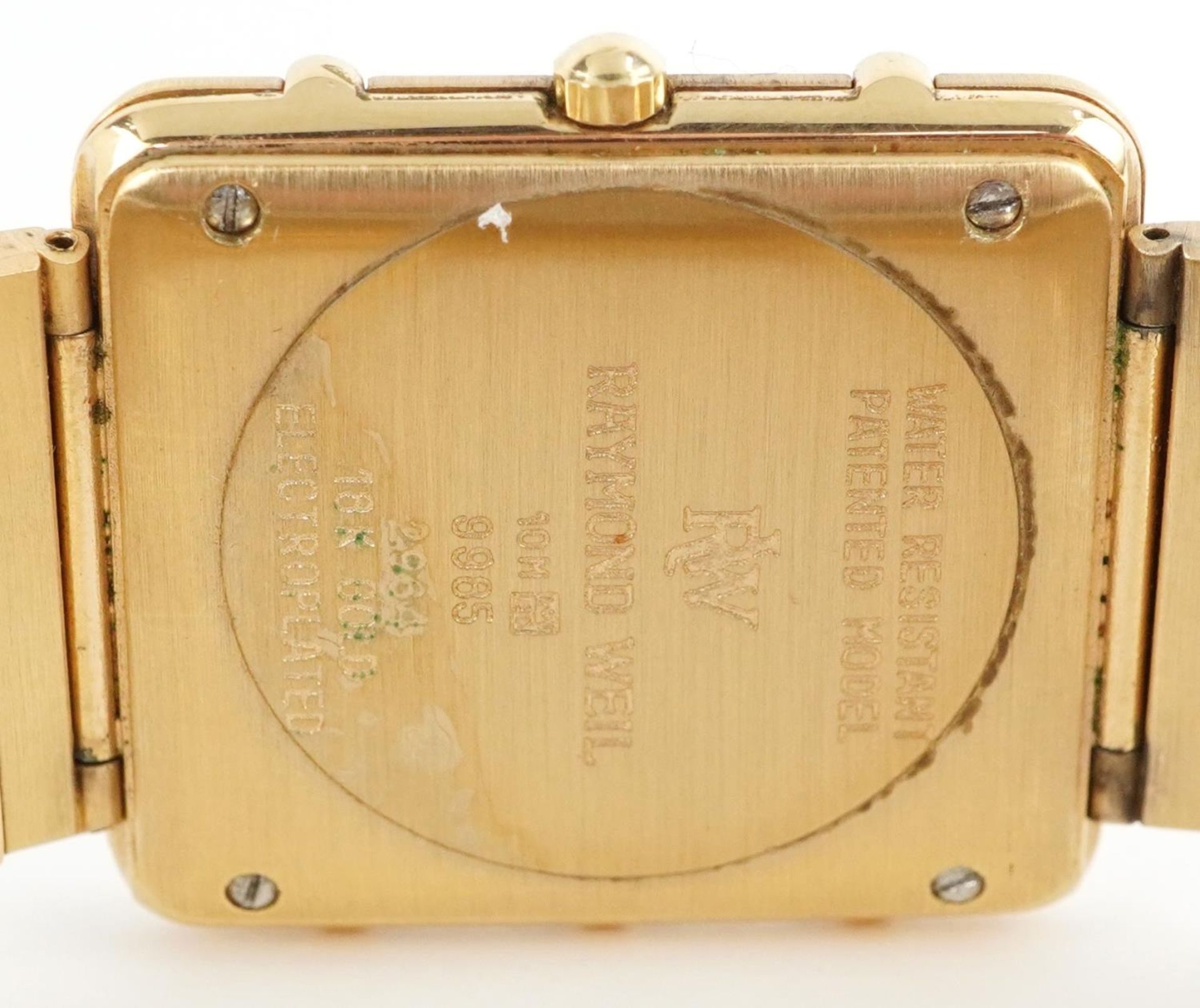 Raymond Weil, gentlemen's 18K gold plated Raymond Weil Colosseum quartz wristwatch with date - Bild 4 aus 7
