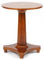 William L Maclean, Art Deco style hardwood centre table with circular top and octagonal tapering