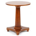 William L Maclean, Art Deco style hardwood centre table with circular top and octagonal tapering