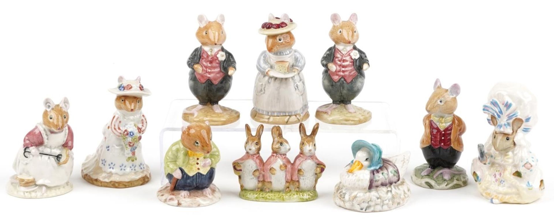 Ten Royal Doulton Bramley Hedge figures, six with boxes, including Mrs Apple, Old Vole and Poppy - Bild 2 aus 5