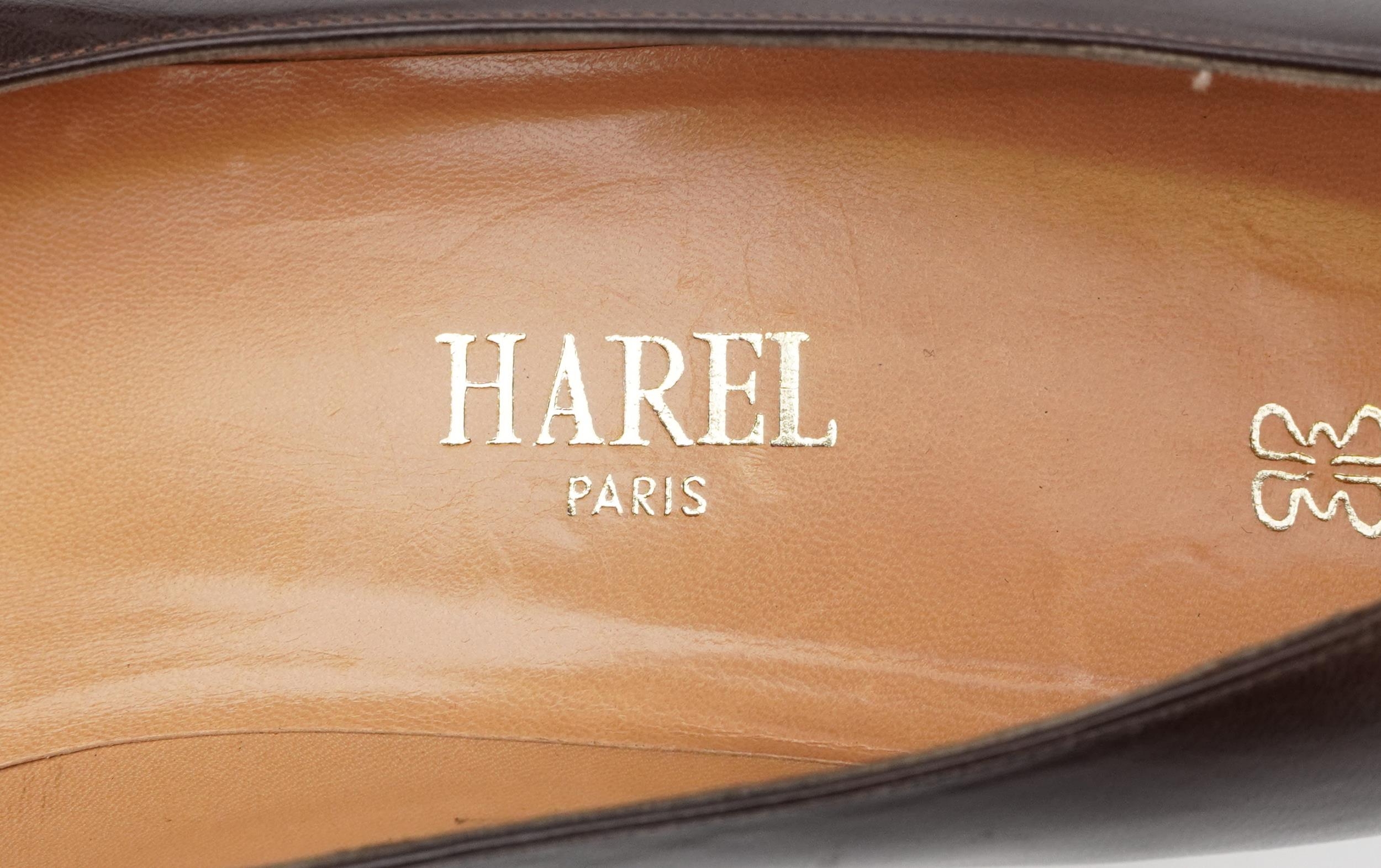 Vintage faux crocodile skin leather lady's handbag and a pair of French heels by Harel, size 39 - Image 4 of 5